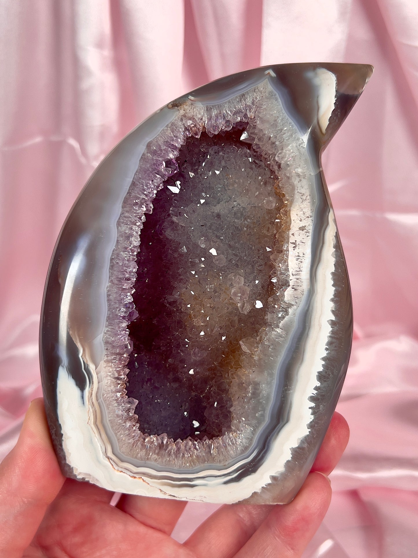 Galaxy Amethyst & Orca Agate Flame