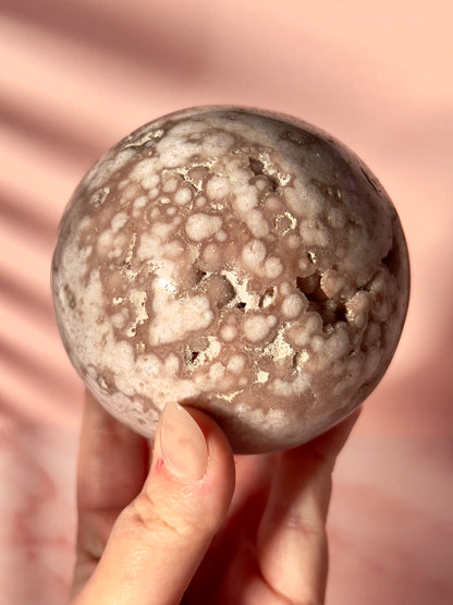 Orbicular Pink Amethyst Sphere