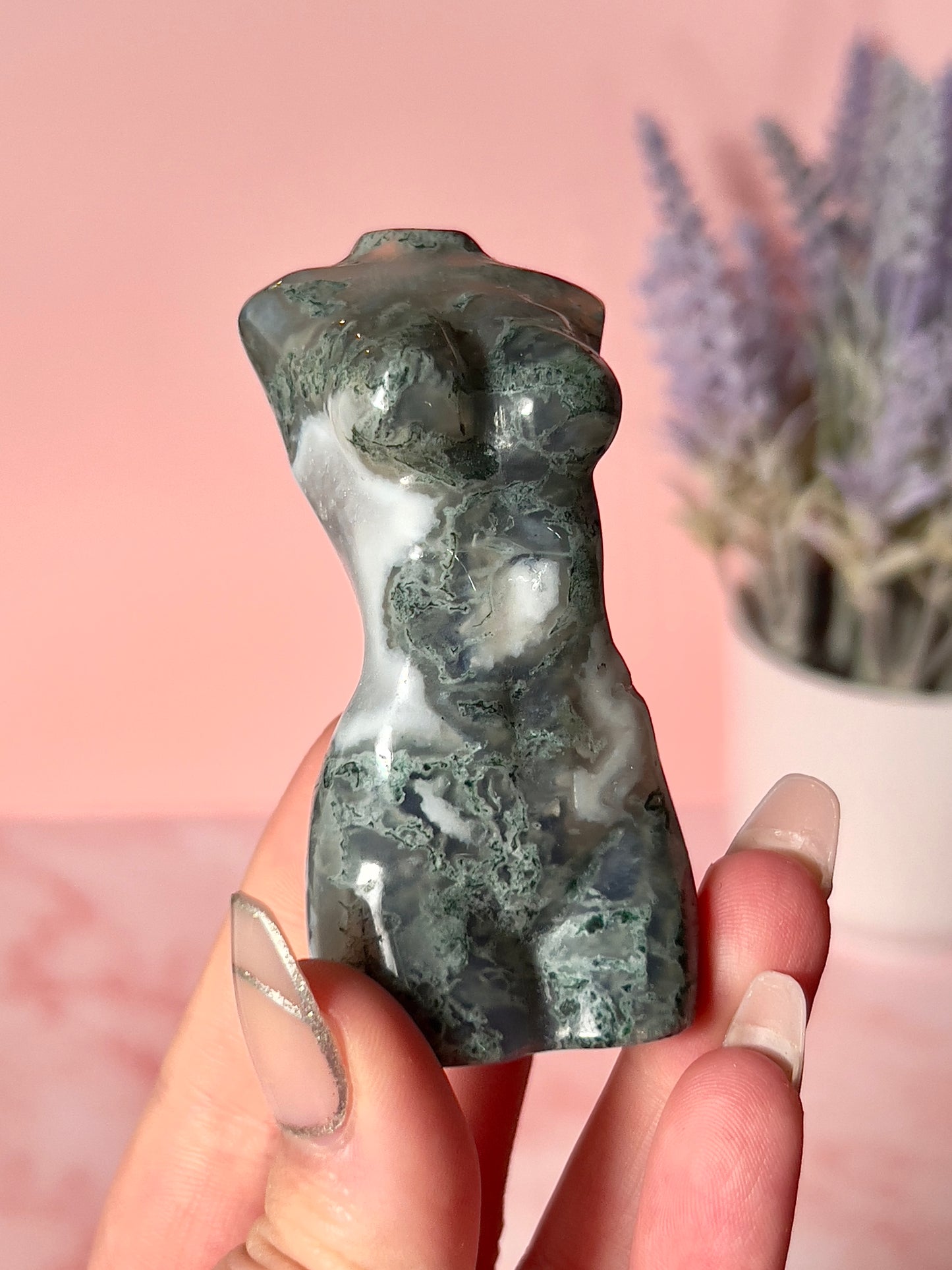 Moss Agate Goddess Body (E)