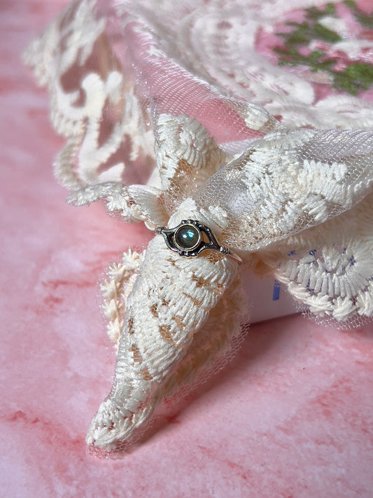 Labradorite Vintage Style Ring Size 9