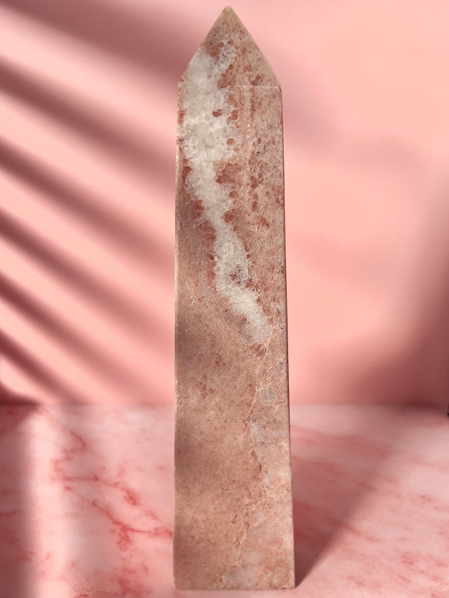 Australian Pink Opal Statement Tower