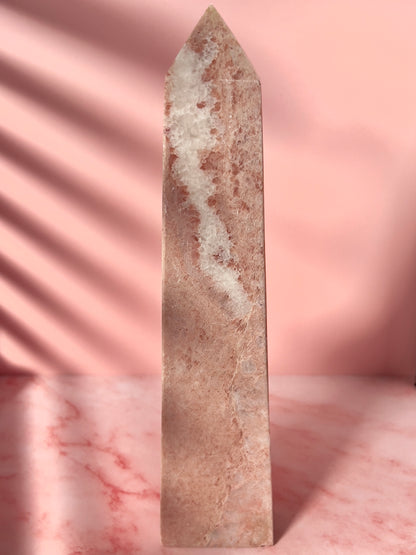 Australian Pink Opal Statement Tower