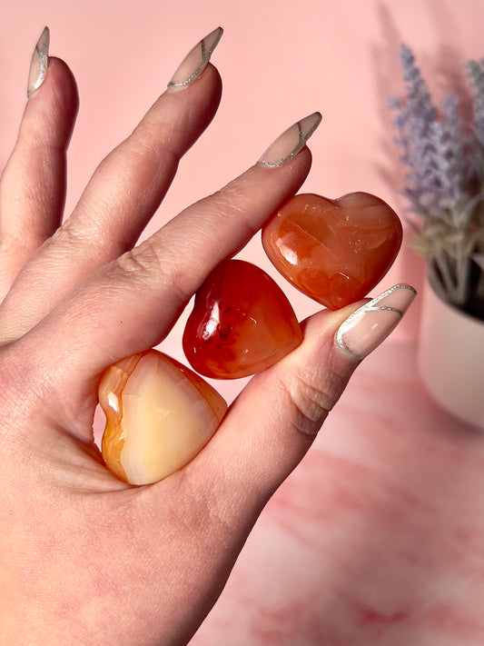 Mini Carnelian Heart - Intuitively Chosen
