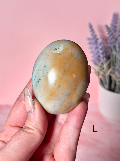 Beautiful Sea Jasper Crystal Palm Stones - Choose Your Own