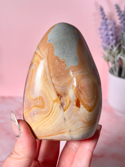 Stunning Pastel Polychrome Jasper Freeform
