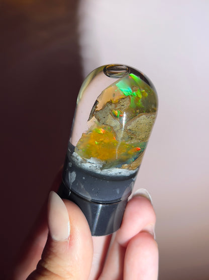 Ethiopian Water Opal in Display Case
