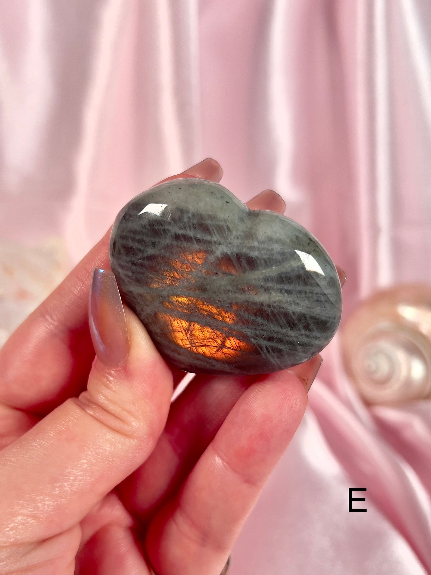 Sunset Labradorite Hearts - Choose Your Own