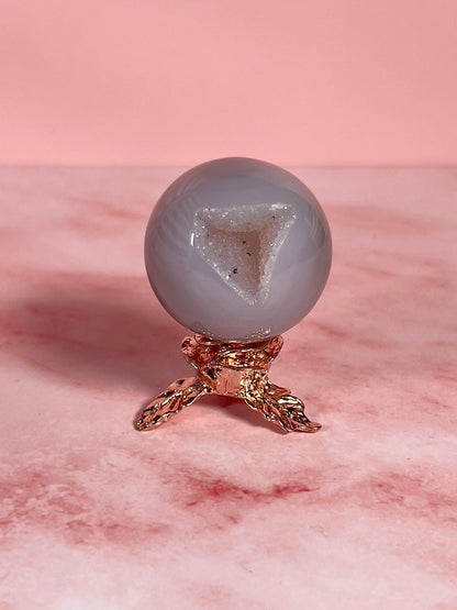 Rose Gold Rose Small Sphere Stand