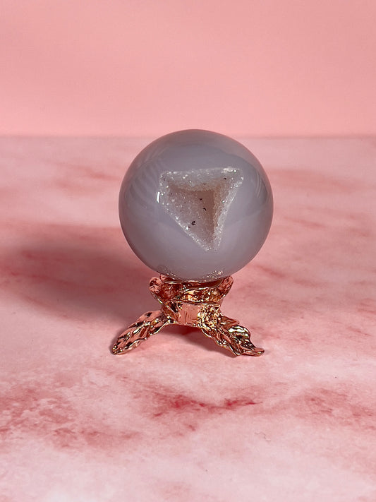 Rose Gold Rose Small Sphere Stand