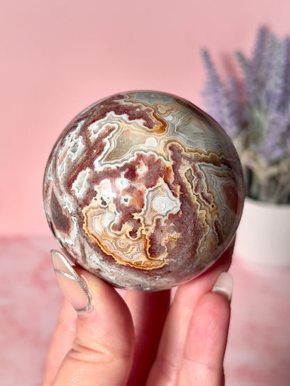 Crazy Lace Agate Sphere