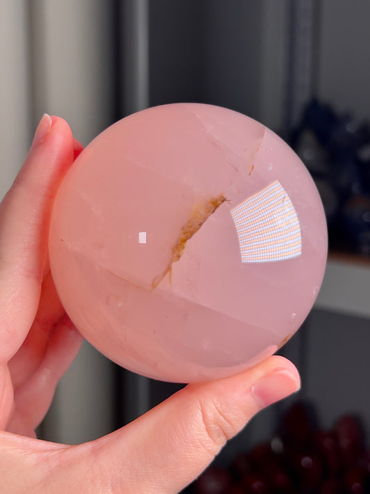 Jelly Star Rose Quartz Sphere “N”
