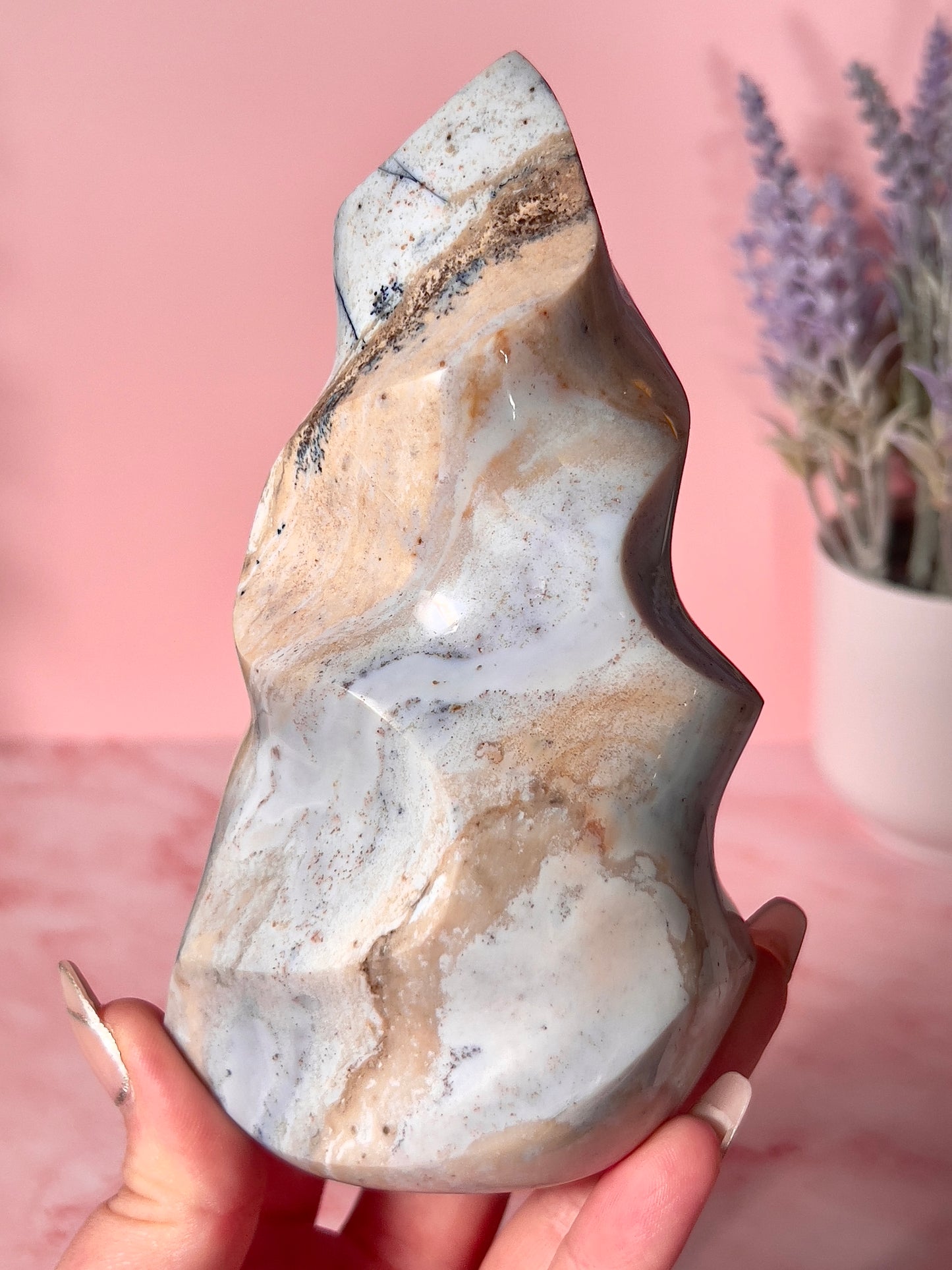 Pastel Sea Jasper Flame