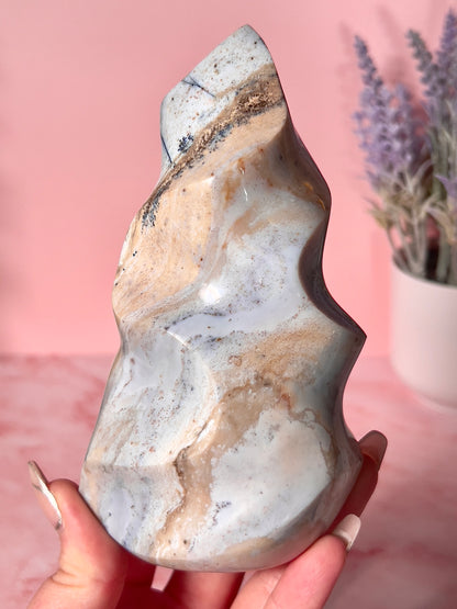 Pastel Sea Jasper Flame