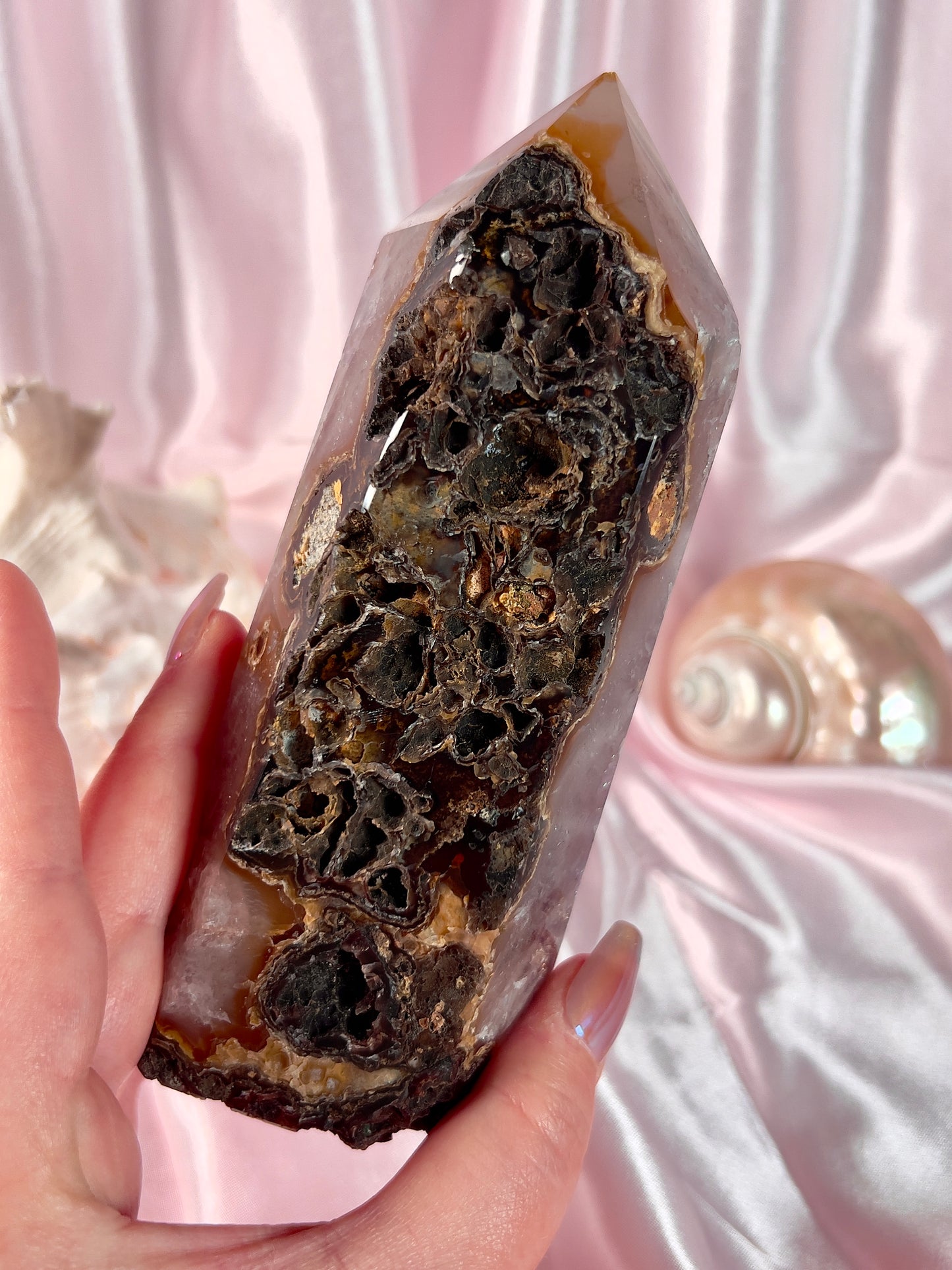 Large Dark Amethyst Tower from Brazil