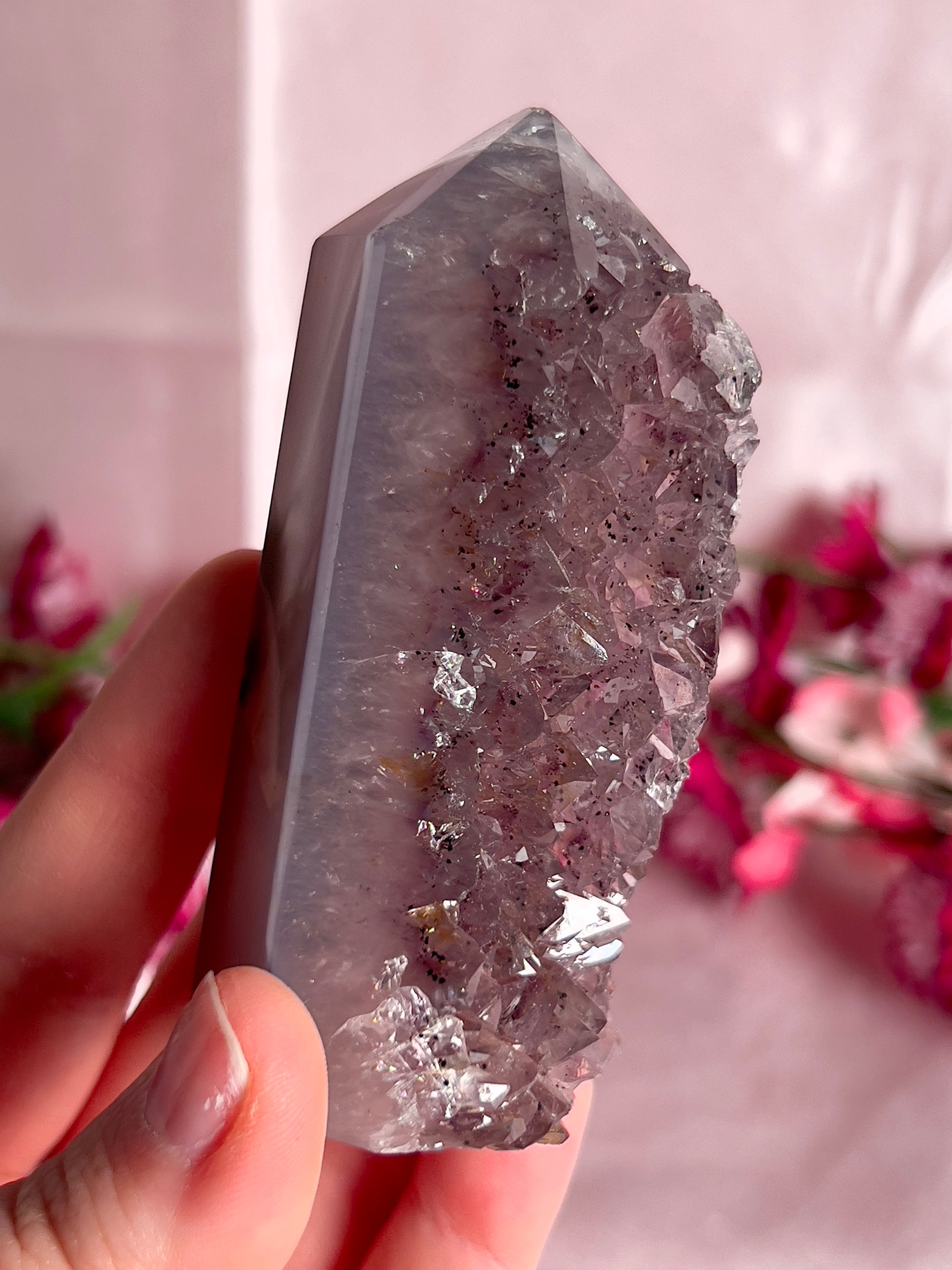 Amethyst Agate Tower from Brazil