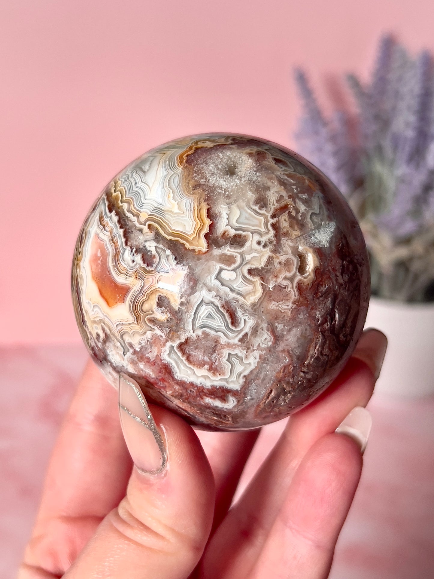 Crazy Lace Agate Sphere