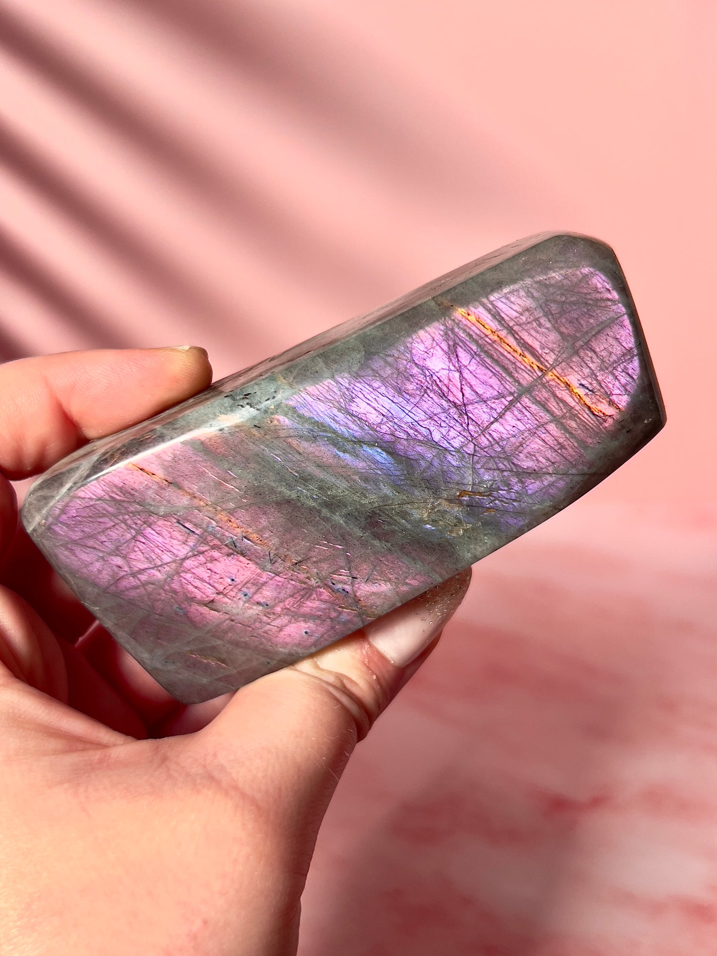 Pink Labradorite Freeform