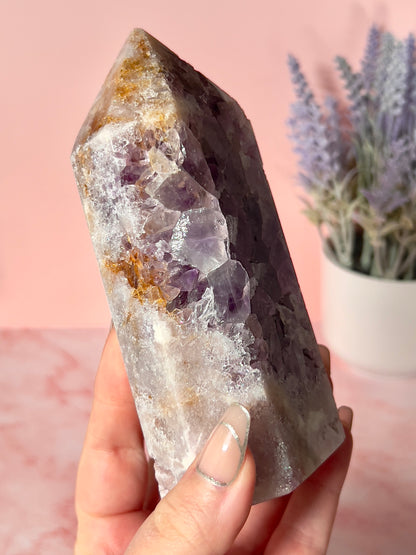 Purple Pink Amethyst Tower