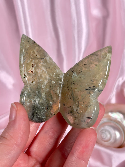 Prehnite 3D Butterfly - Intuitively Chosen