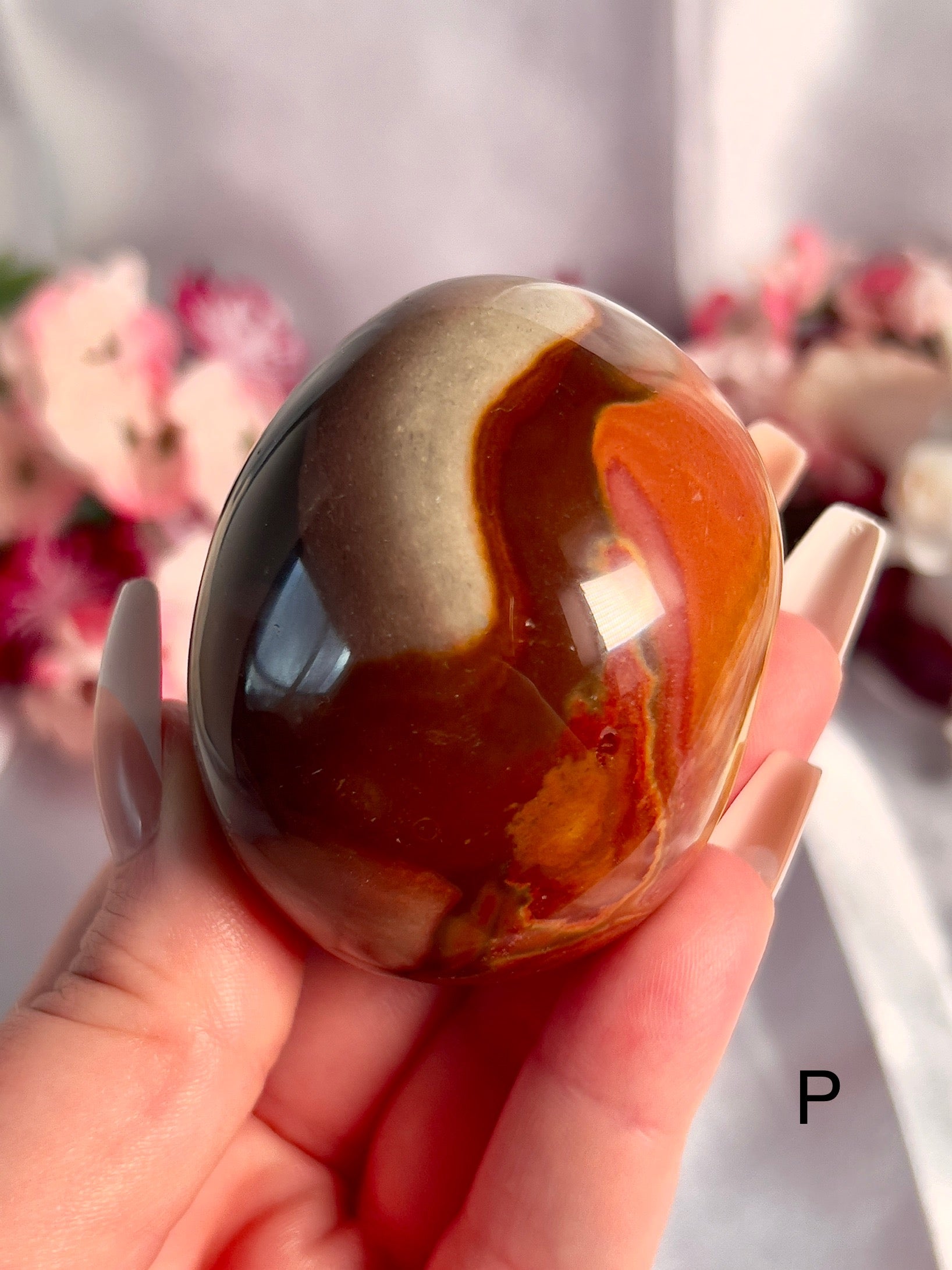 Jumbo Polychrome Palm Stone 