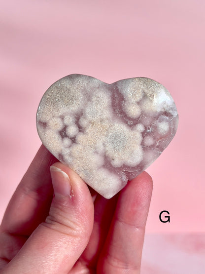 Pink Amethyst Hearts - Choose Your Own