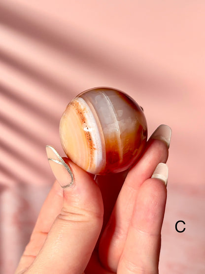 Small Carnelian Spheres - Choose Your Own