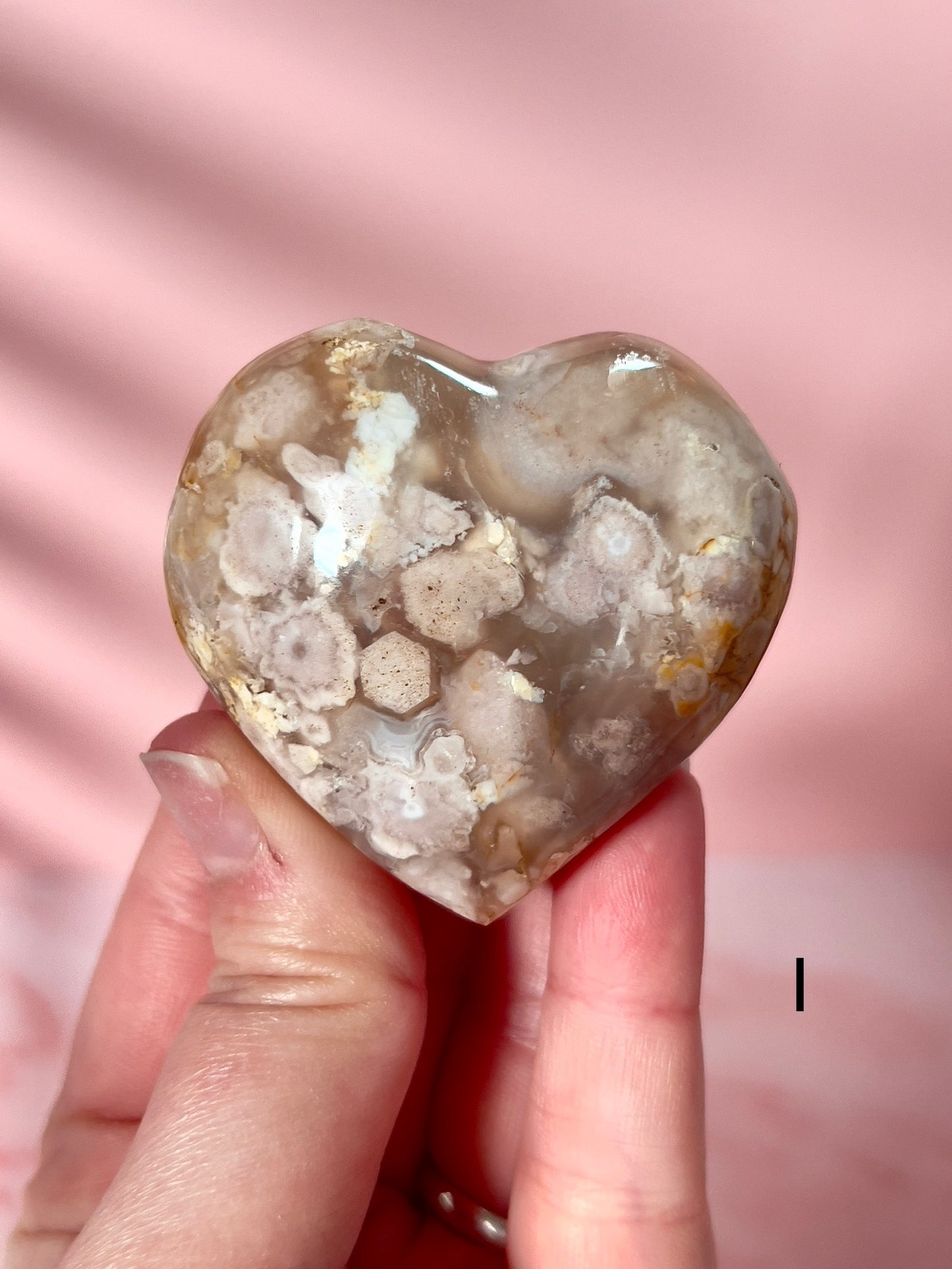Flower Agate Hearts from Madagascar - Choose Your Own