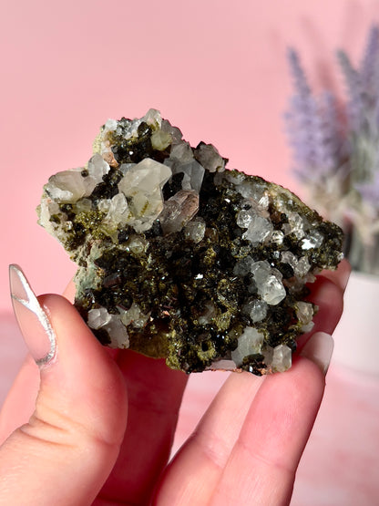 Epidote (Forest Quartz) Cluster