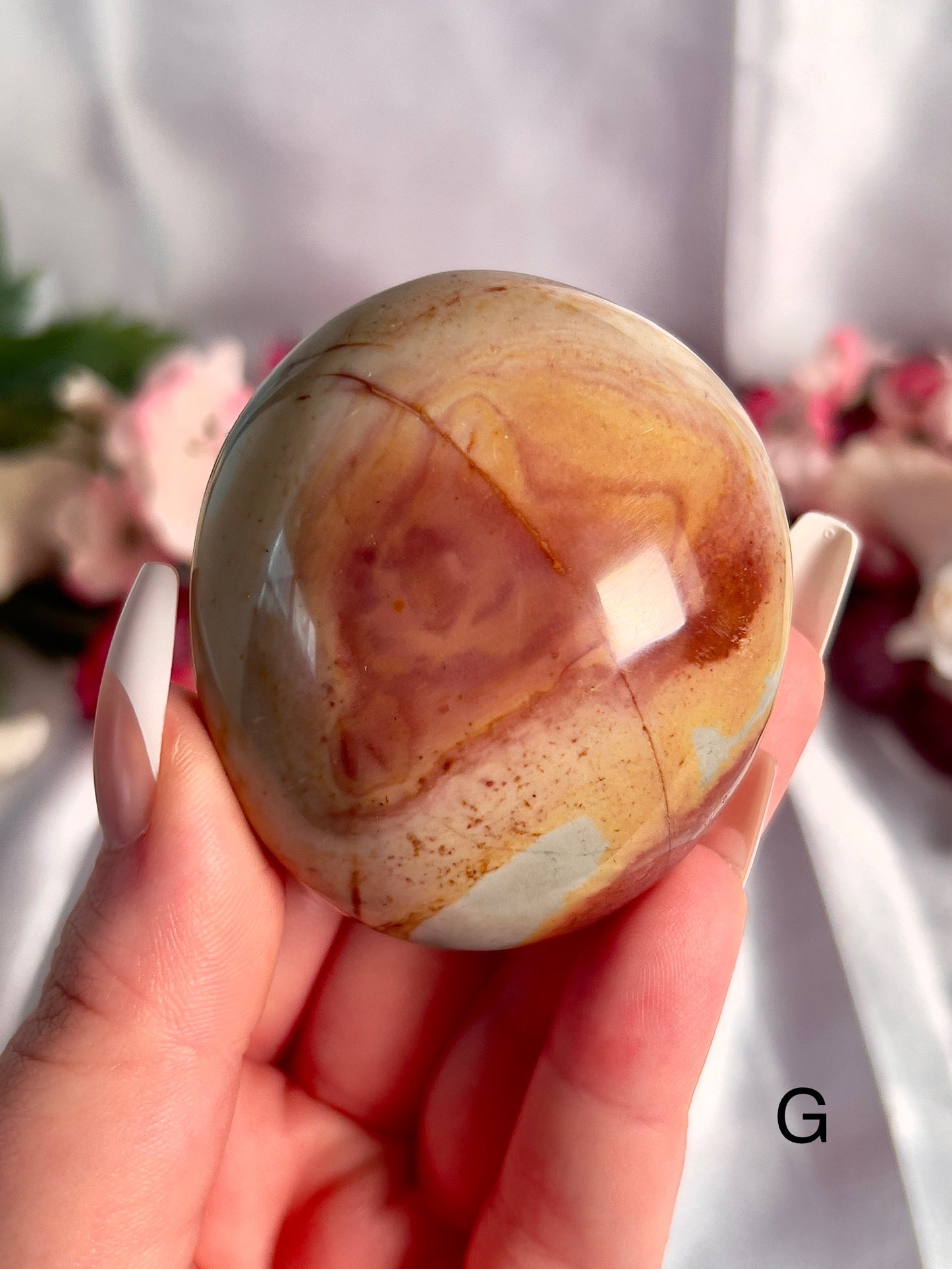 Jumbo Polychrome Palm Stone 