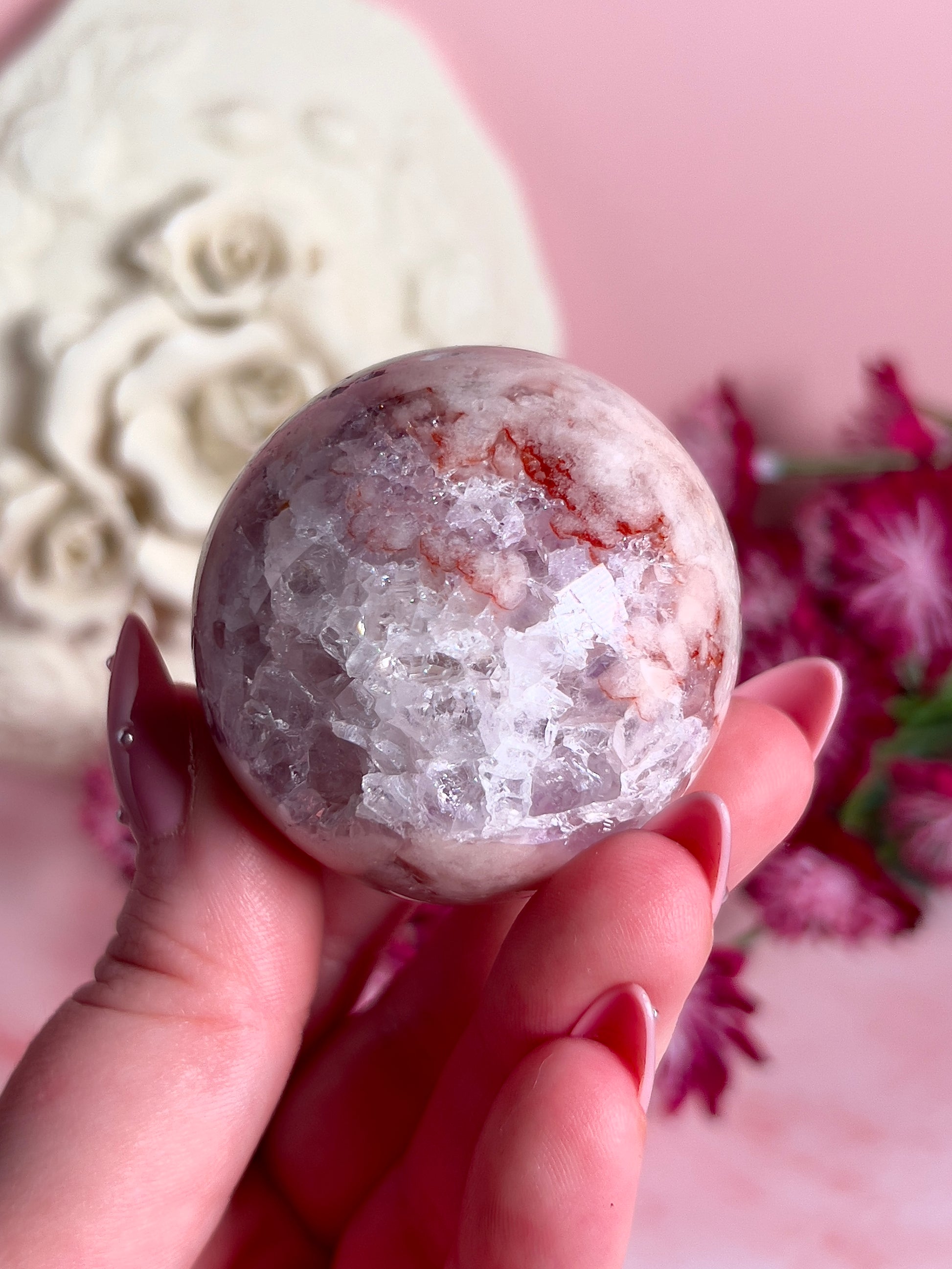 Pink Amethyst Sphere