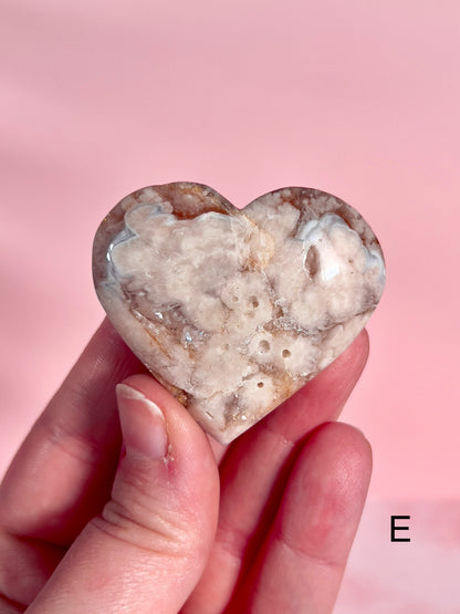 Small Pink Amethyst Hearts - Choose Your Own