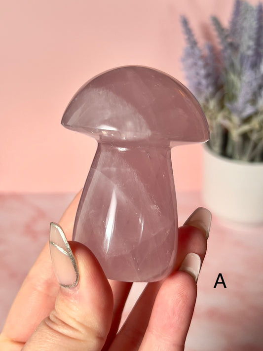 Rose Quartz Mushrooms - Choose Your Own