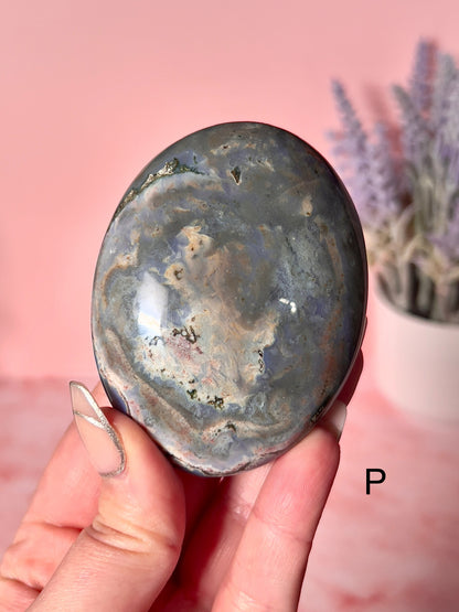 Beautiful Sea Jasper Crystal Palm Stones - Choose Your Own