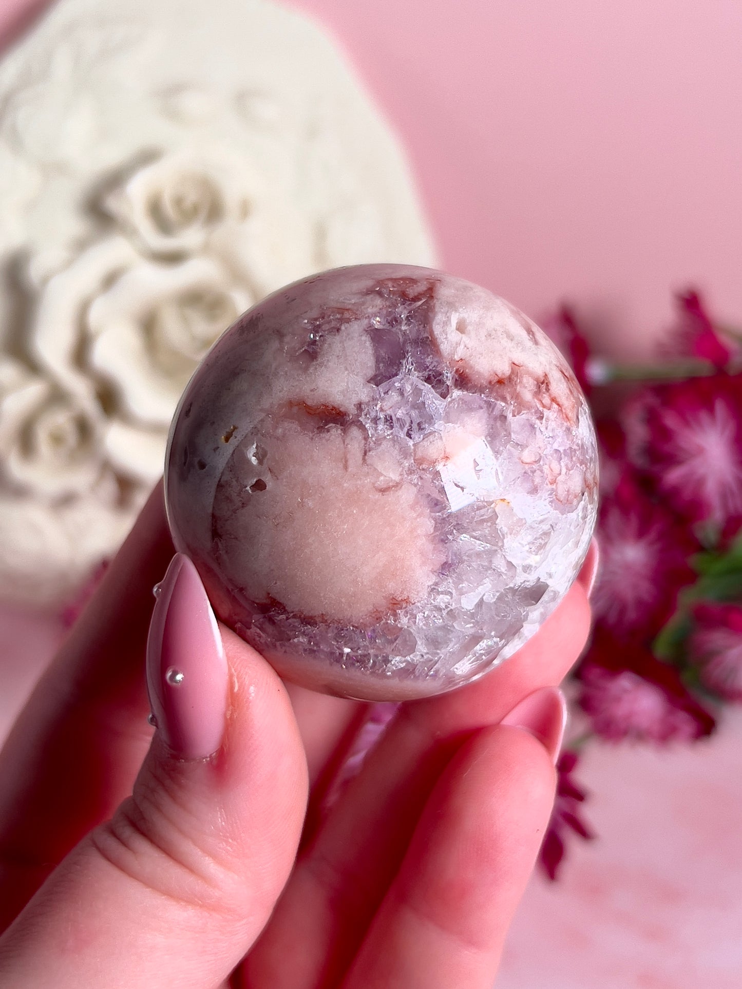 Pink Amethyst Sphere