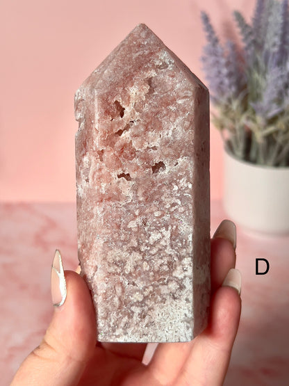 Beautiful Pink Amethyst Towers Medium Size - Choose Your Own