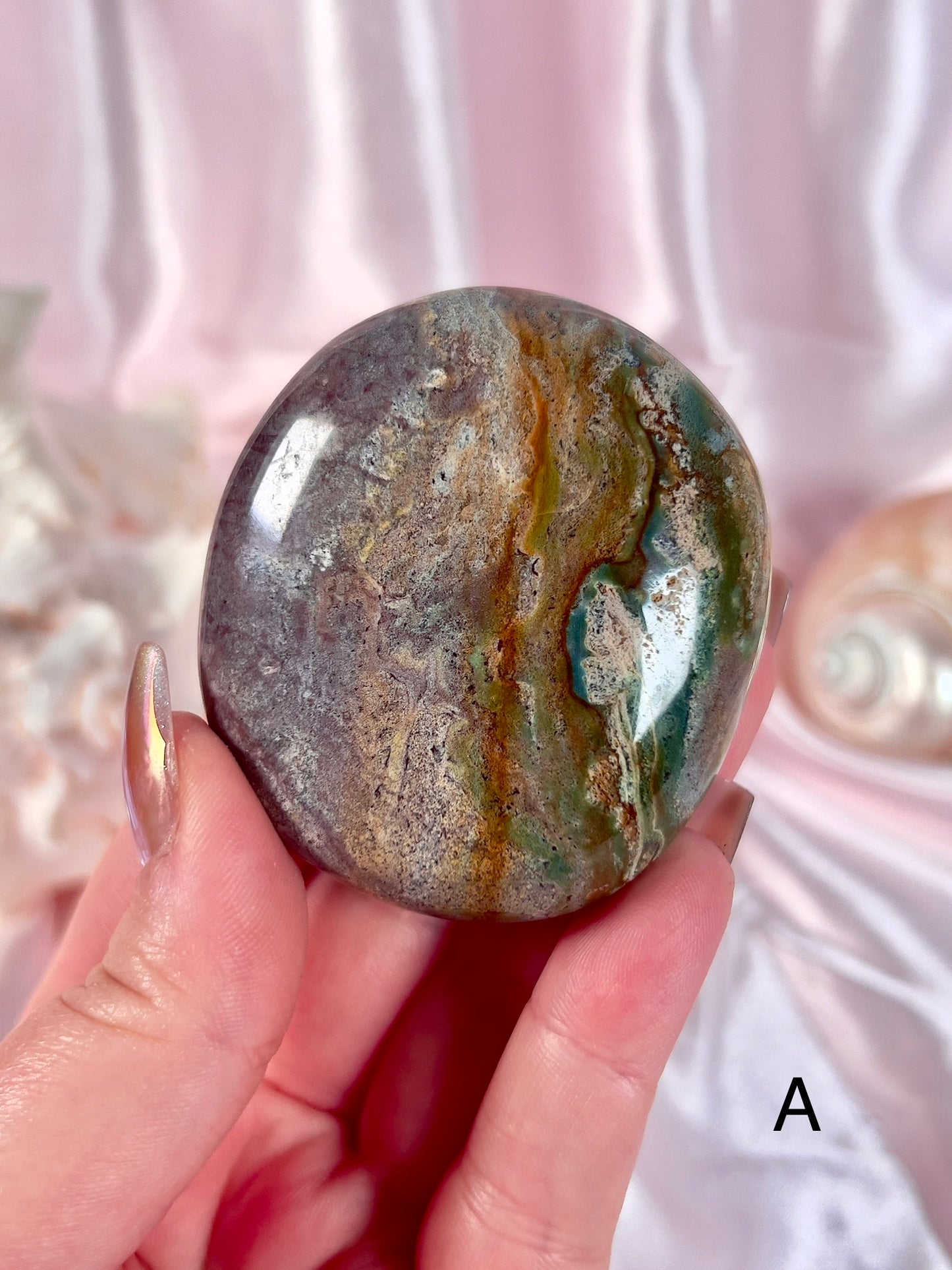 Sea Jasper Palm Stone - Choose Your Own