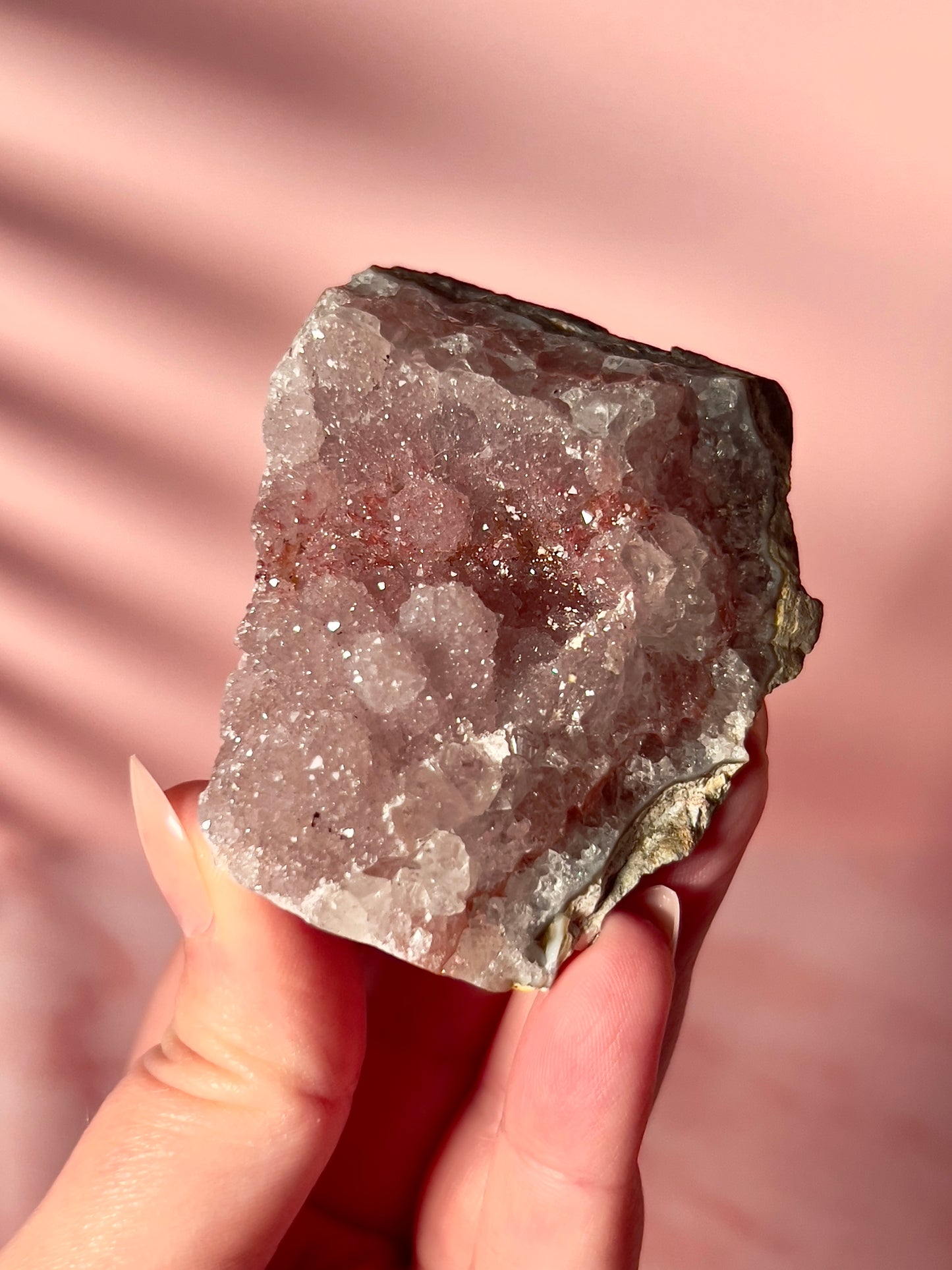 Pink Sugar Amethyst Cluster