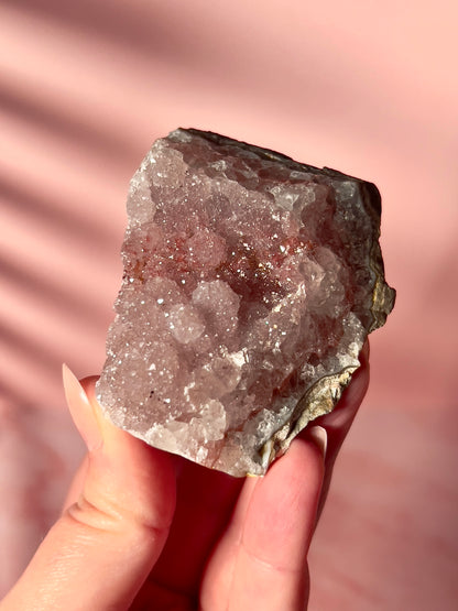 Pink Sugar Amethyst Cluster