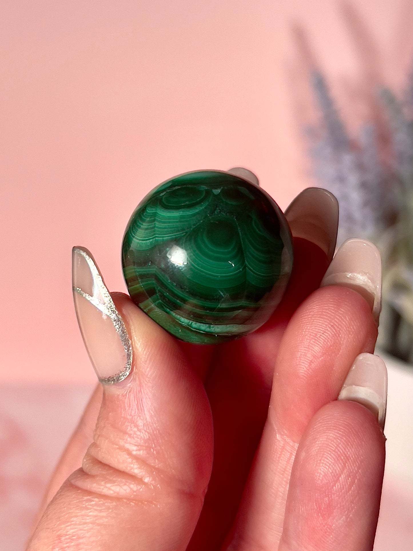 Beautiful Malachite Small Spheres - Intuitively Chosen