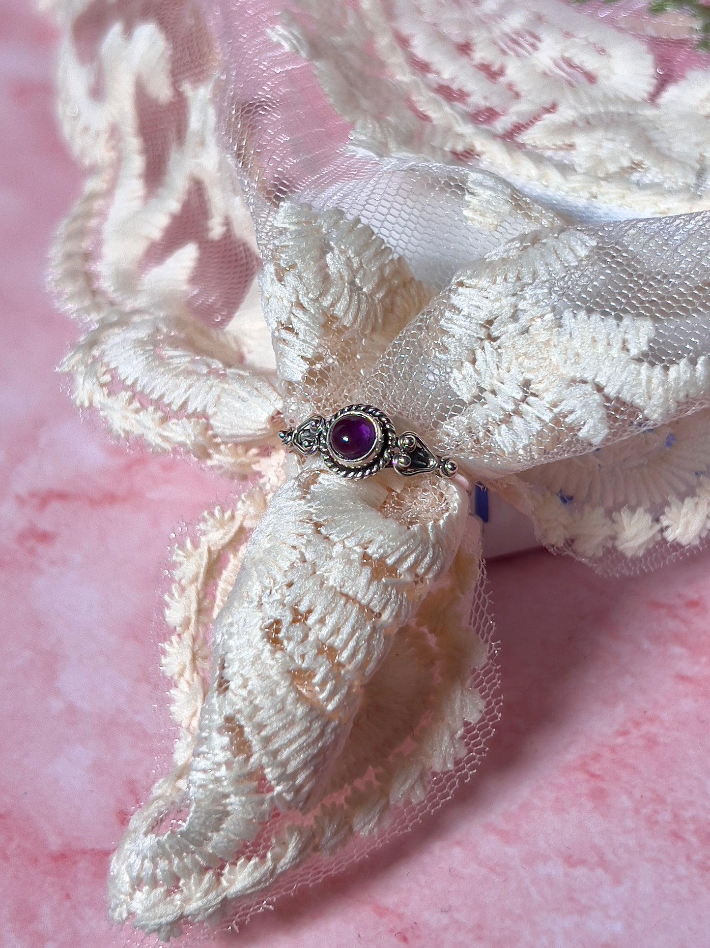 Amethyst Vintage Style Ring Size 9