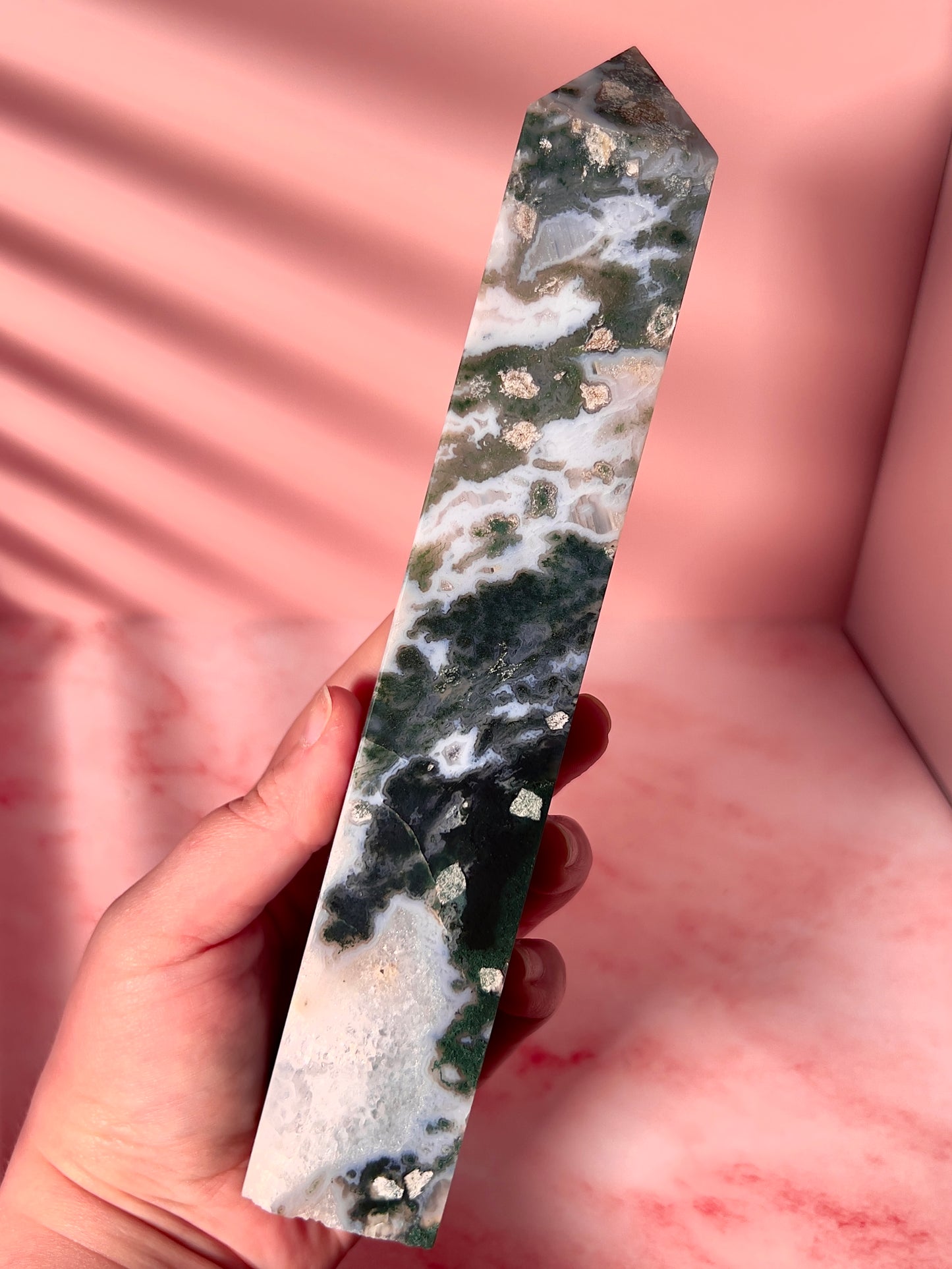 statement moss agate tower