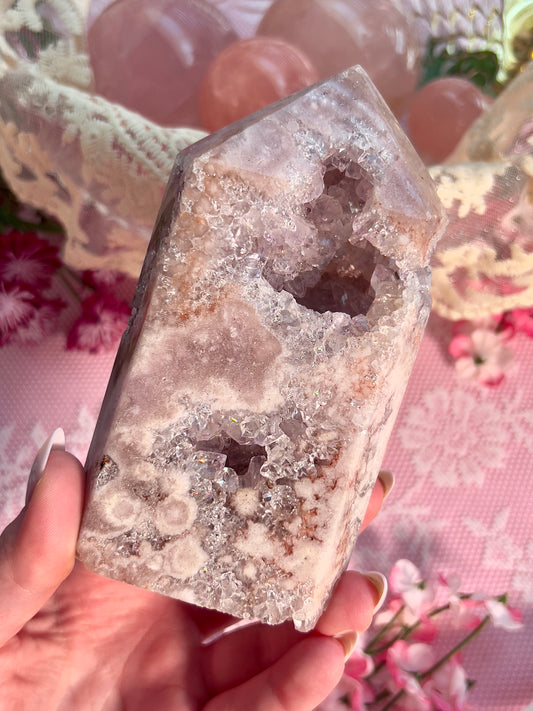 Princess Pink Amethyst Statement Tower