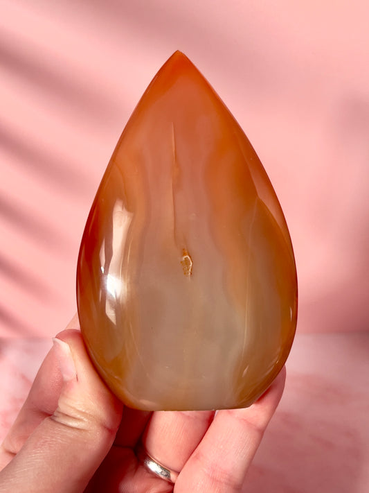Carnelian Teardrop Flame (B)