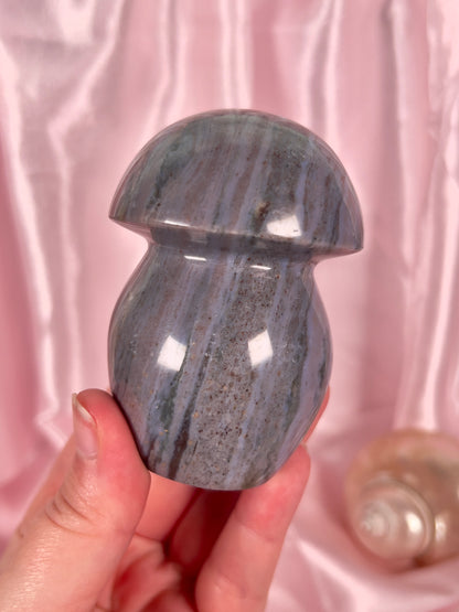 Moody Purple Sea Jasper Mushroom