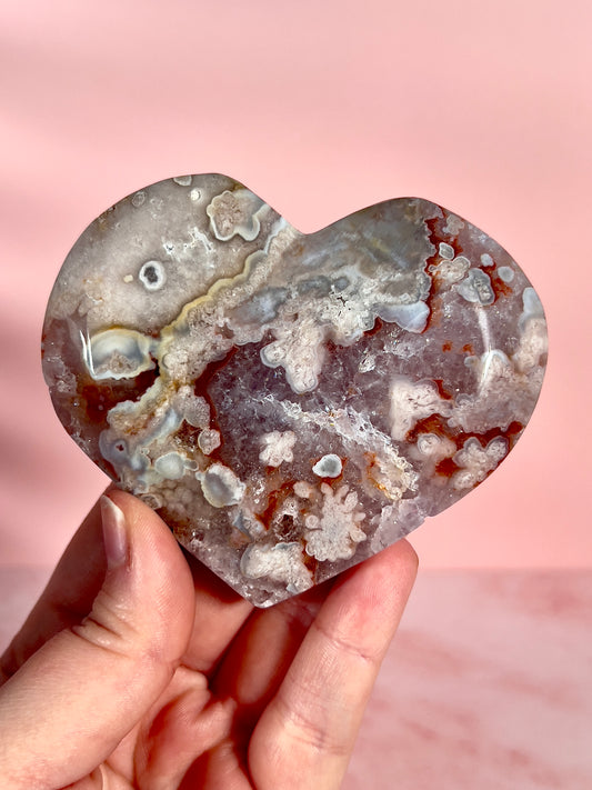 Pink Amethyst Heart
