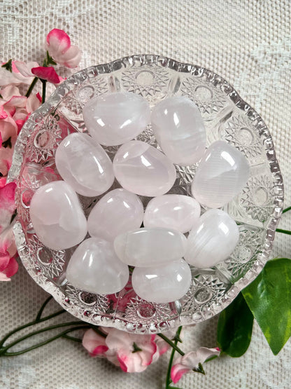 Pink Mangano Calcite Tumbles - UV Reactive