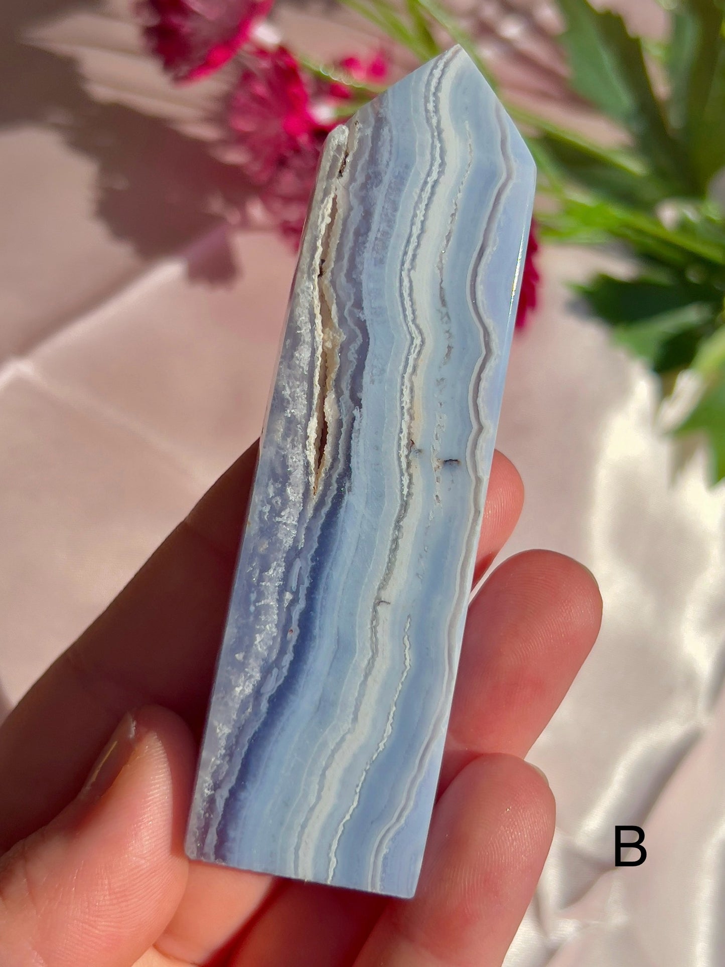 Blue Lace Agate Tower