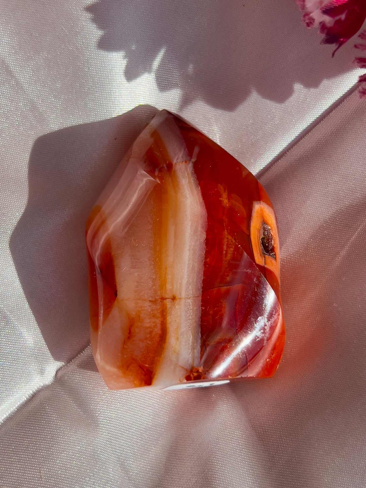 Pink Carnelian Flame