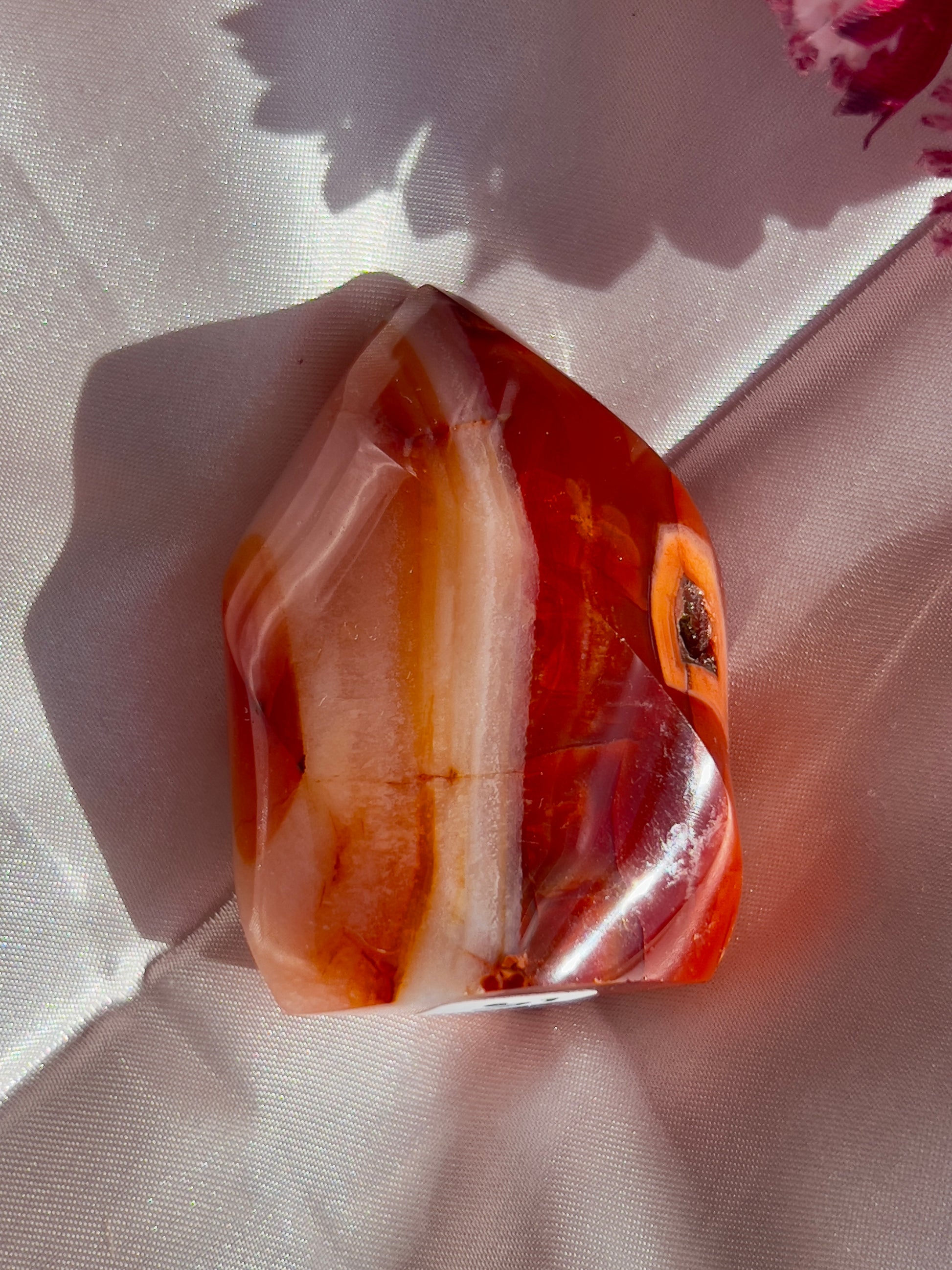 Pink Carnelian Flame