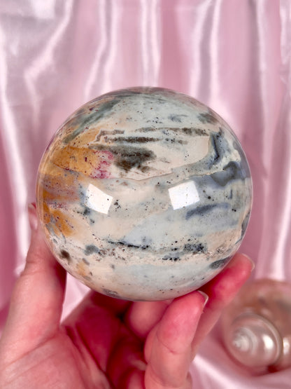 Rainbow Sea Jasper Sphere